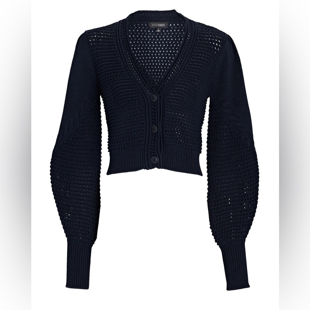 INTERMIX Philippa Crochet Knit Cardigan 🕺🏼🕺🏼